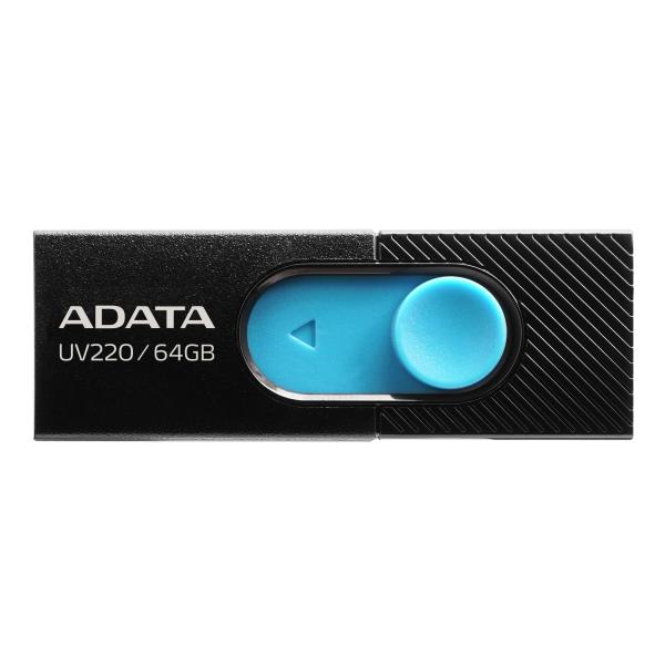 ADATA UV220/ 64GB/ USB 2.0/ USB-A/ Čierna