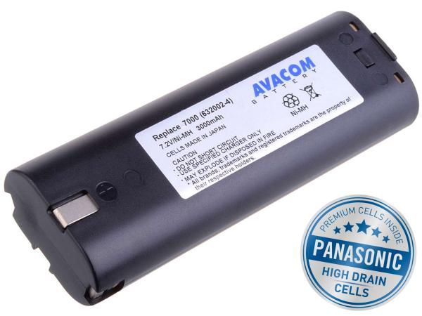 Baterie AVACOM MAKITA 7000 Ni-MH 7, 2V 3000mAh, články PANASONIC