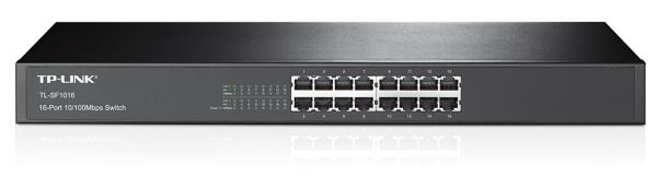 TP-Link TL-SF1016 16x 10/ 100Mbps Rackmount Switch