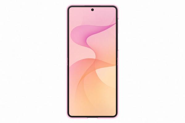 Samsung Silikónový magnetický kryt s držiakom na prst pre Galaxy Z Flip8, Pink 