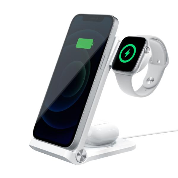 Nillkin PowerTrio 3v1 Bezdrôtová Nabíjačka pre Apple Watch White (MFI) 