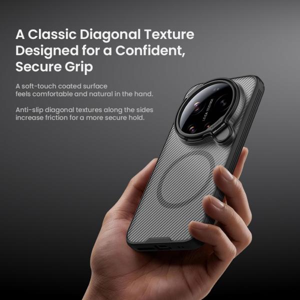 Nillkin CamShield Prop Magnetic (Transparent Lens) Zadný Kryt pre Xiaomi 17 Ultra Transparent Black 