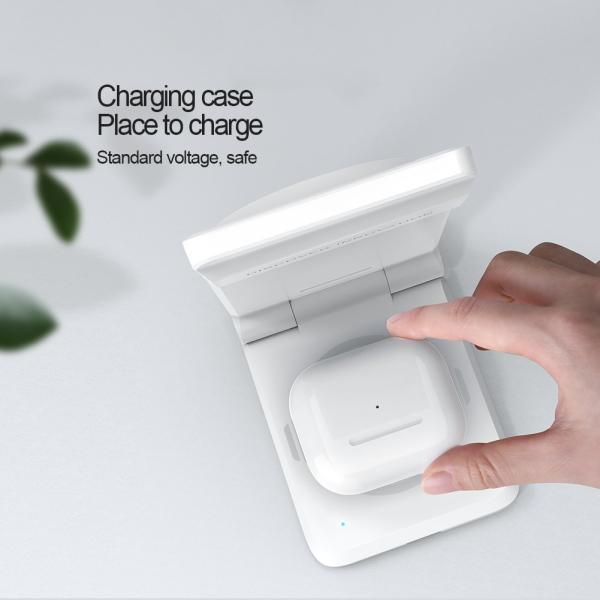 Nillkin PowerTrio 3v1 Bezdrôtová Nabíjačka MagSafe pre Samsung Watch White 