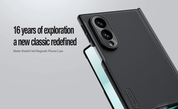 Nillkin Super Frosted FOLD Magnetic Zadný Kryt pre Samsung Galaxy Z Fold 8 Transparent Black 