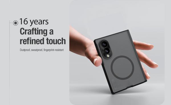 Nillkin Super Frosted FOLD Magnetic Zadný Kryt pre Samsung Galaxy Z Fold 8 Transparent Black 