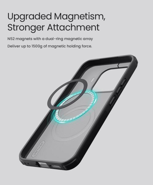 Nillkin Super Frosted PRO Magnetic Zadný Kryt pre Xiaomi 17T Transparent Black 