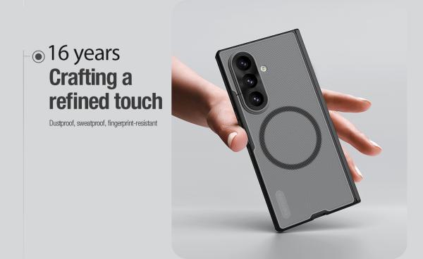 Nillkin Super Frosted FOLD Magnetic Zadný Kryt pre Samsung Galaxy Z Fold 8 Ultra Transparent Black 