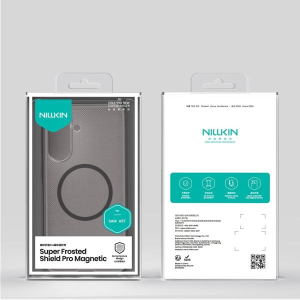 Nillkin Super Frosted PRO Magnetic Zadný Kryt pre Samsung Galaxy A57 Transparent Black 