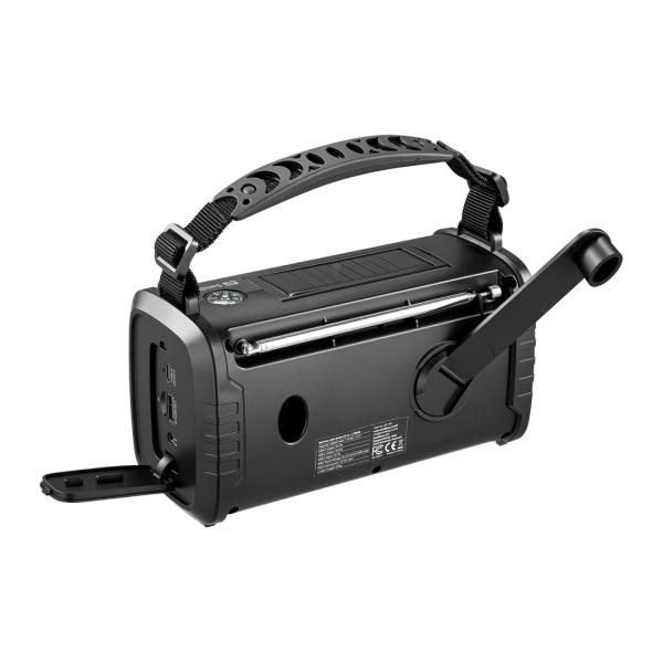 Sandberg Survivor DAB Radio All-in-1 20000 mAh, outdoorové rádio, BT reproduktor, powerbanka, čierna 
