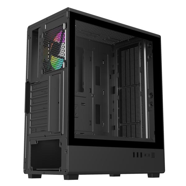 FSP M221-BA/ Midi Tower/ Transpar./ Čierna 