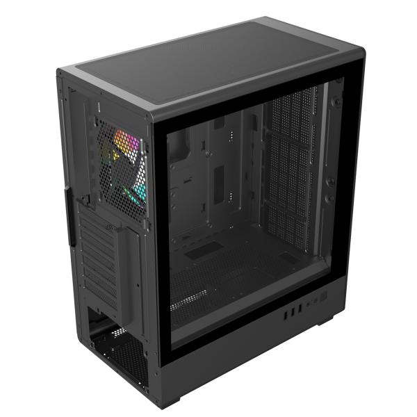 FSP M221-BA/ Midi Tower/ Transpar./ Čierna 