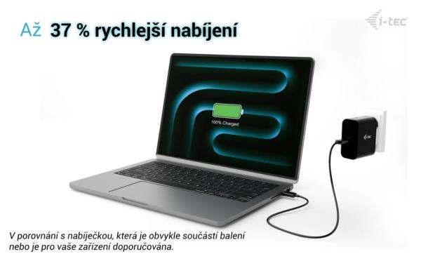 i-tec 100W USB-C Power Delivery GaN Charger 