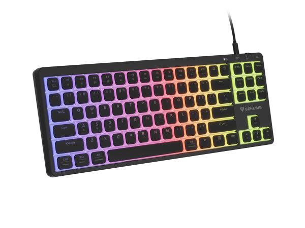 Mechanická herná klávesnica Genesis THOR 430 TKL/ Drôtové USB-A/ US/ Čierna 