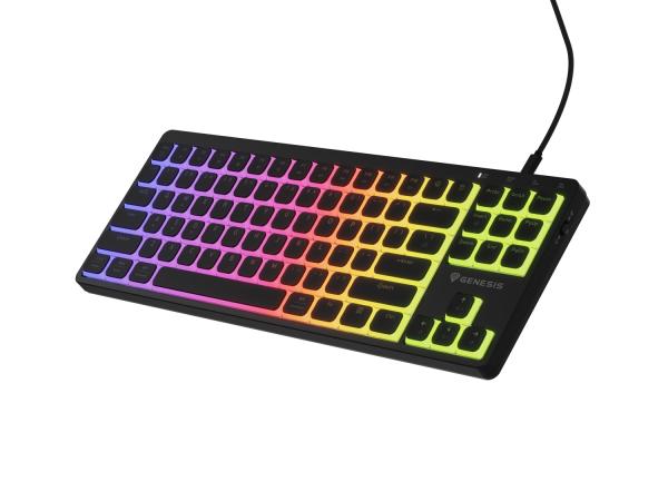 Mechanická herná klávesnica Genesis THOR 430 TKL/ Drôtové USB-A/ US/ Čierna 