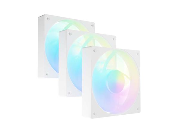 Ventilátor FURY SAI S12 ARGB PWM, 3-Pack, Biely 