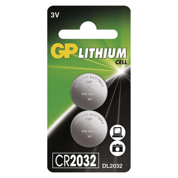 GP CR2032 Lítiová gombíková batéria (2ks)