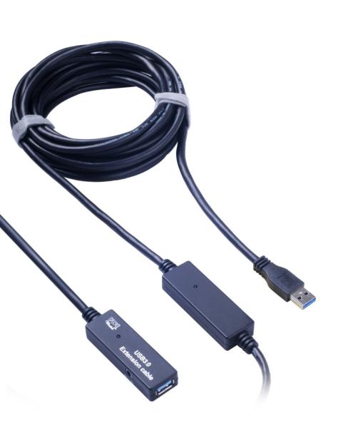PremiumCord USB 3.0 repeater a prodlužovací kabel A/ M-A/ F 10m