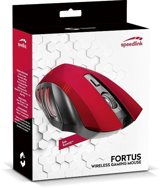 FORTUS/ Herní/ Optická/ Bezdrátová USB/ Červená 