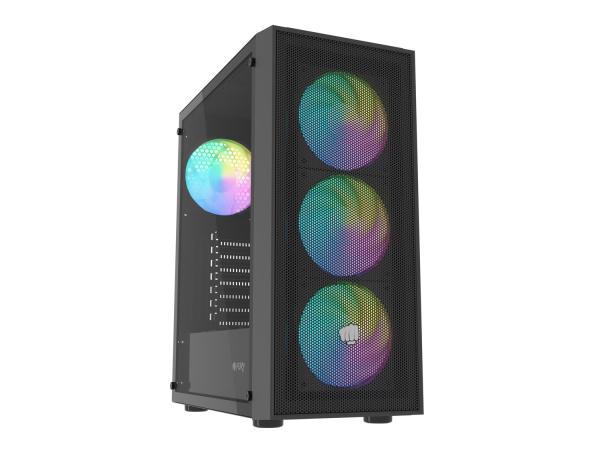 PC skriňa Fury SHOBO SH8F, ARGB, Midi Tower, Čierna 