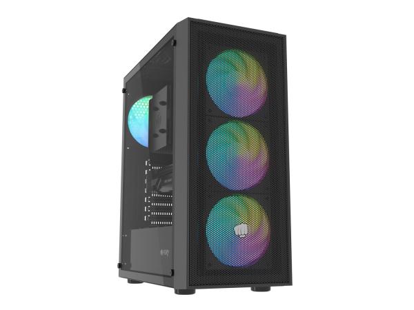 PC skriňa Fury SHOBO SH8F, ARGB, Midi Tower, Čierna 