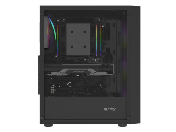 PC skriňa Fury SHOBO SH8F, ARGB, Midi Tower, Čierna 