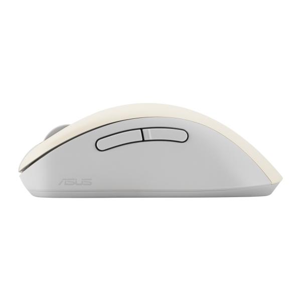 ASUS Wireless Mouse MD102/ Kancelárska/ Optická/ Pre pravákov/ 1 600 DPI/ USB+BT/ Béžová 