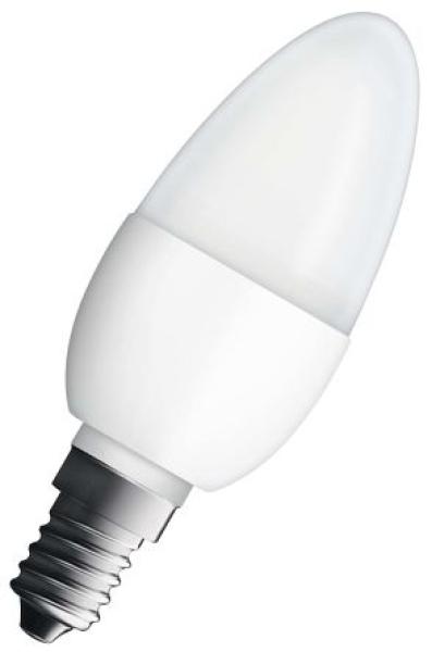 Osram LED žárovka E14 5, 7W 2700K 470lm Value B40-svíčka matná