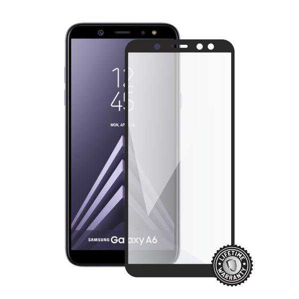 Screenshield SAMSUNG A600 Galaxy A6 Tempered Glass protection (full COVER black)