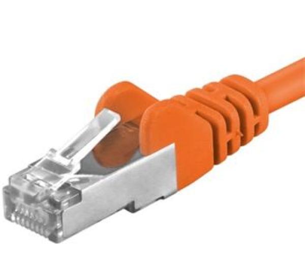 Premiumcord Patch kábel CAT6a S-FTP, RJ45-RJ45, AWG 26/ 7 1m, oranžová