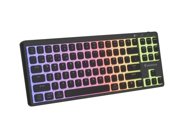 Bezdrôtová herná klávesnica Genesis THOR 430 TKL/ USB+BT/ US/ Čierna 