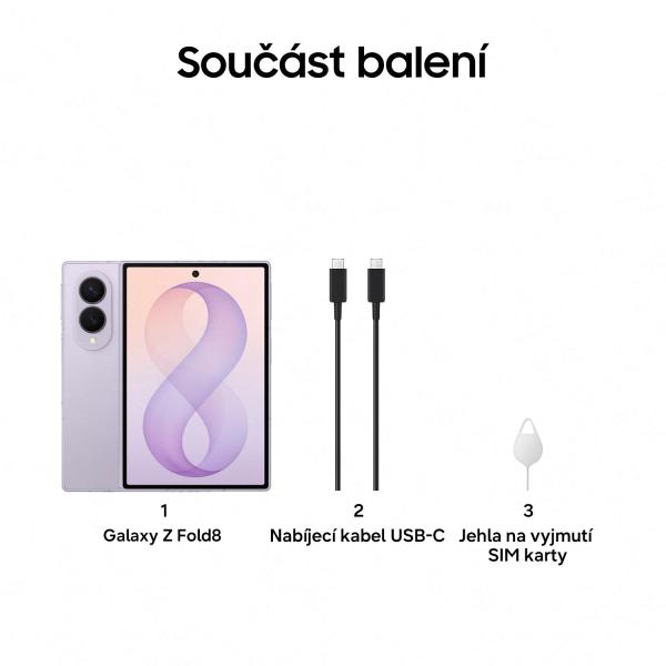 Samsung Galaxy Z Fold 8/ 12GB/ 512GB/ Lavender 