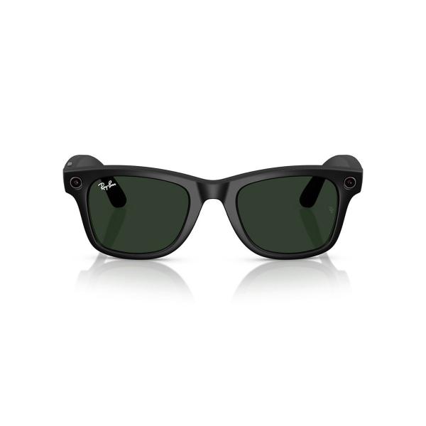 Meta Ray-Ban Gen1 Wayfarer - Matte Black/ Clear to Graphite Green Transitions (Large) 
