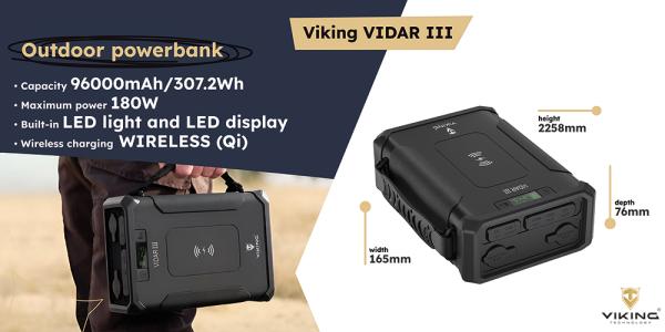 Outdoorová powerbanka Viking VIDAR III 