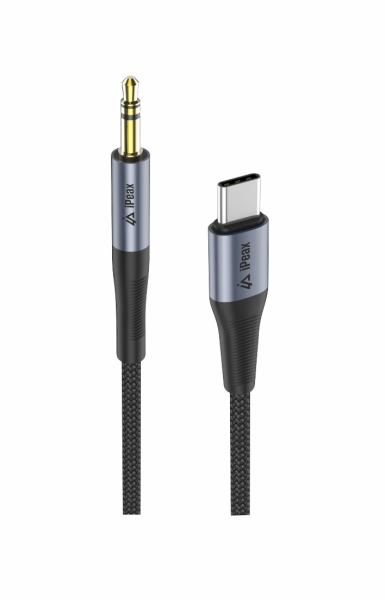 ADAPTÉR USB-C / 3, 5 MM JACK 1, 5 M ČIERNY 