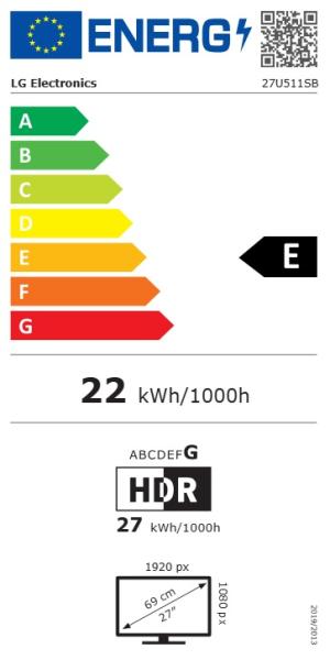 LG/ 27U511SB-B/ 27"/ IPS/ FHD/ 120Hz/ 5ms/ Čierna/ 2R 