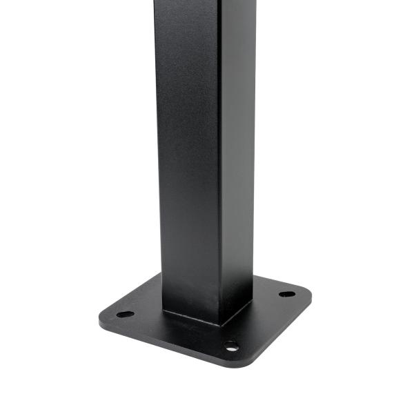Platinet univerzálny stojan so strieškou PEVSTANDUNI pre Wallboxy, pozink, držiak kábla, 130cm, čierna 