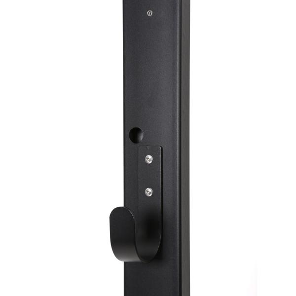 Platinet univerzálny stojan PEVSTAND pre Wallboxy, pozink, držiak kábla, 120cm, čierna 