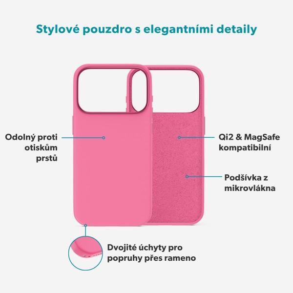 Epico Silicone Mag+ Case iPhone 17 Pro/ 18 Pro ružová 