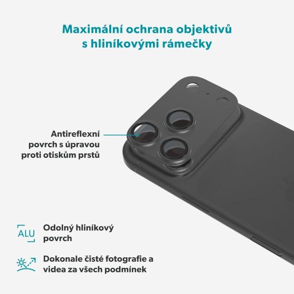 Epico Aluminium AntiReflective Lens iPhone 18 Pro čierna 
