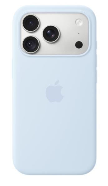 iPhone 18 Pre Silicone Case with MS - Crisp Blue 