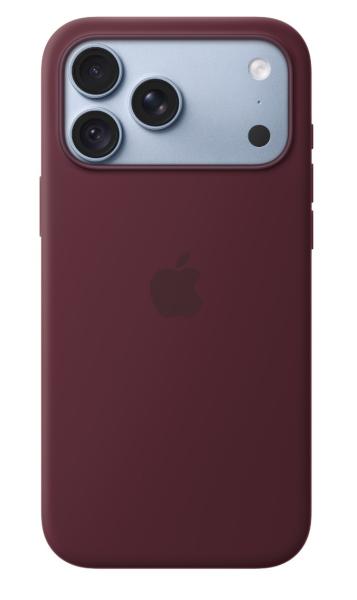 iPhone 18 Pre Max Silicone Case with MS - Burgundy 