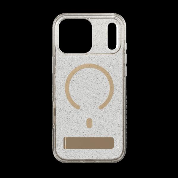 Case Milan Snap with Kickstand pre Apple iPhone 18 Pro Max / 17 Pro Max - Glitter Gold 