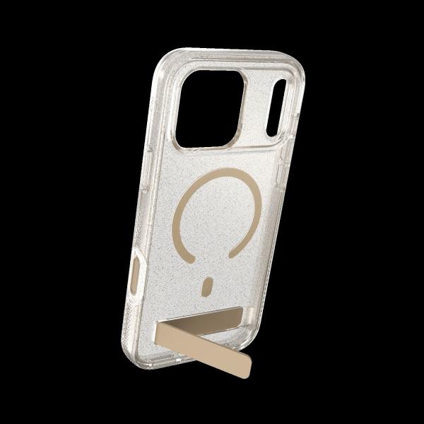 Case Milan Snap with Kickstand pre Apple iPhone 18 Pro Max / 17 Pro Max - Glitter Gold 