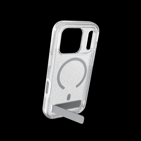 Case Milan Snap with Kickstand pre Apple iPhone 18 Pro Max / 17 Pro Max - Glitter Silver 