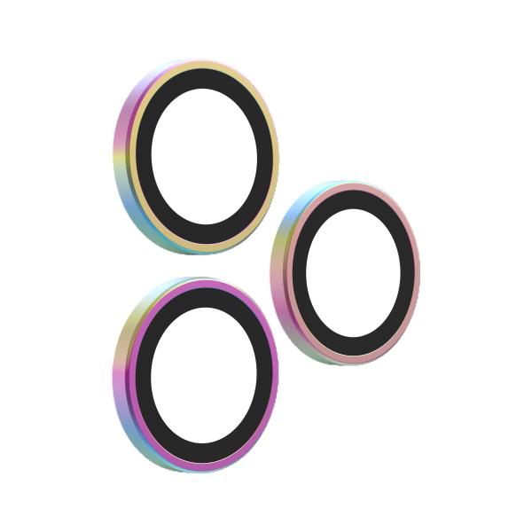 Glass Elite Anti-Reflective Camera Rings pre Apple iPhone 18 Pro Max / 18 Pro - Iridescent 
