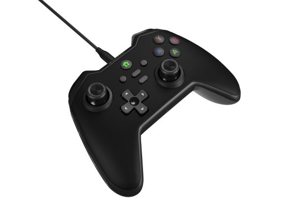 Drôtový gamepad Genesis MANGAN 300, pre PC/ Switch/ Mobil, čierny 