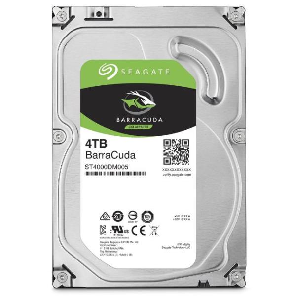 Seagate BarraCuda/ 4TB/ HDD/ 3.5"/ SATA/ 5400 RPM/ 2R