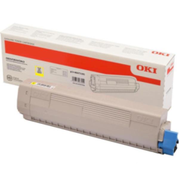 Žltý toner OKI pre C823/ C833/ C843 (7 500 strán)