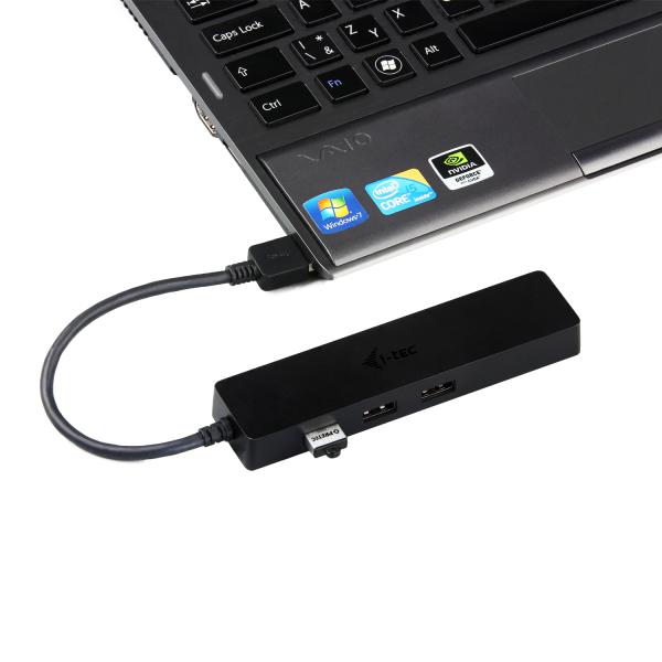 i-tec USB 3.0 SLIM HUB 3 Port With Gigabit LAN 