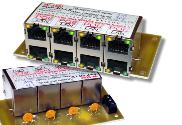 W-Star Zákazkový gigabitový 4 portový panel max. 30V, prúd podľa požiadavky, gigabit, 1, 1A
